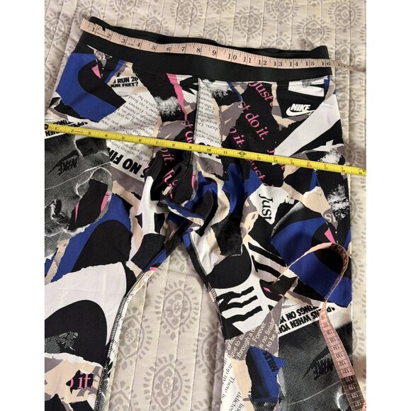 Nike Athletics Womens NEWSPAPER All Over Print Leggings Size XLarge - Picture 10 of 12